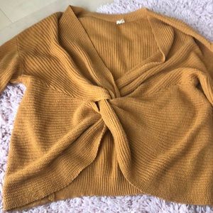 Cozy caramel sweater